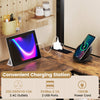 Single Platform Bed Loft Bed with LED & Charging Station-Black