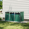 Triple Wheelie Bin Storage Metal Store Cover Garden Rubbish Dustbin SortingHouse