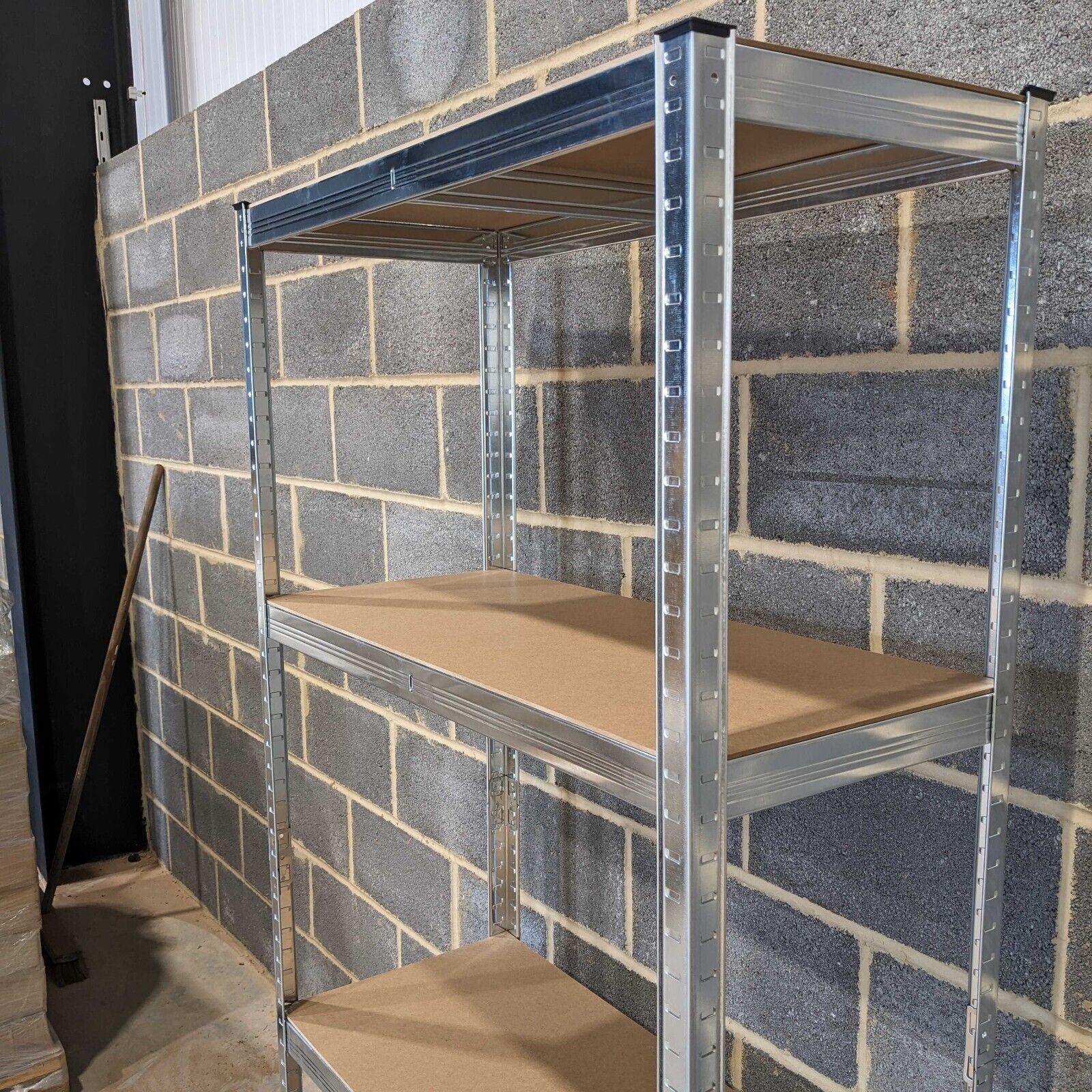 Metal Racking Shel Garage Shelving Boltless Metal Racking Shelf Unit Strong Storage Shelv ...