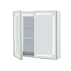 LED Light Up Bathroom Mirror Cabinet Demister Shaver Socket Bluetooth Sensor