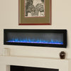 Freestand Electric 40 50 60" Wall Mounted LED Fireplace Into Fire 9 Color