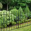 Metal Iron Garden Railing Wall Panel Fence Panel Privacy Picket Ball End Barrier