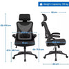 High Back Mesh Office Chair Ergonomic Desk Chair W/Headrest Adjustable Armrests