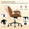 Home Office Chair Height Adjustable Swivel Computer Chairs Brown