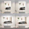 Bathroom Bluetooth Mirror LED Light Illuminated Anti fog Shaver Socket Speaker