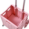 Folding Shopping Trolley Box 55L Camping Picnic Boot Cart Storage Stair Climbing