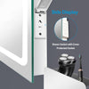 LED Bathroom Mirror Light Illuminated With Demister Shaver Socket all Sizes