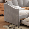 Upholstered Bed 3ft Single Bed Frame 90x190 cm Daybed with Trundle Bed Guest Bed