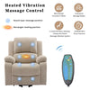 Lift Chair Recliners for Elderly, Armchair Lounge Sofa with Massage & Heat Beige