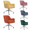 Lounge Office Chair Upholstered Accent Tub Armchair Swivel Computer Desk Chair