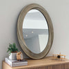 Classic Oval Baroque Gold Frame Wall Mirror Aesthetic Accent Mirror Bedroom Hall
