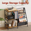 Smilesun Record Player Stand Vinyl Storage 3 Tier Turntable Stand 200 Albums