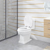 Toilet Seat Universal Soft Close Heavy Duty Bathroom Toilet Lid Cover w/ Fitting