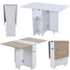 Kitchen Folding Dining Table Mobile Writing Desk Workstation With Storage Drawer