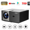 18000 Lumen LED Projector 4k 1080p Mini WiFi Bluetooth Android HDMI Home Theater