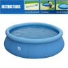 Round Paddling Pool Outdoor Garden Inflatable Swimming Playing Pond Human Pet UK