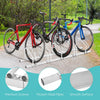 5 Bike Rack Steel Bicycle Floor Parking Stand, Cycling Garage Storage Organizer