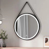 80CM EMKE OLM04 Round Black Framed LED Illuminated Mirror, 6500K