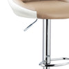 2x Breakfast Bar Stools Gas Lift Swivel Stools with PU Leather Padded Cafe Pub