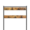 Industrial Coat Rack Stand with 7 Hooks Hangers Shoe Storage Bench Cabinet