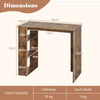 Modern Simple Home Office Desk 90cm Computer Desk-Coffee