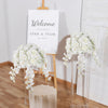 White Phalaenopsis Flower Ball Artificial Flower Wedding Party Centerpieces Deco