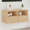 TV Wall Cabinet Sonoma Oak 60x30x30 cm Engineered Wood
