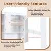 Over Toilet Storage Cabinet Space Saver Shelves Cupboard Freestanding White