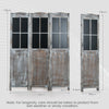 Costway 178 cm Retro 3-Panel Room Divider Wooden Tall Folding Privacy Screen