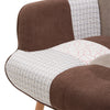Wing Button Back Upholstered Armchair w/Footstool Relax Lazy Sofa Lounge Chair
