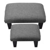 Upholstered Ottoman Fabric Stool Linen Footstool Foot Rest Chair Bench Pouffe