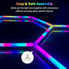 LED Hexagon Garage Light RGB LED Garage Lights RGB Hexagon Lights with Control