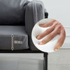 Single/Double/Triple Sofa Armchair Faux Leather Cushion Seat Metal Frame Armrest