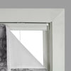Silver Faux Silk BLACKOUT Lined Roman Blind - Cassette upgrade Available