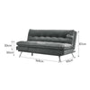 3 Seater Sofa Bed Recliner Couch Chair Bed Click Clack Sleeper Sofabed Settee