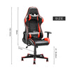 Gaming Chair Racing Chair Reclining High-Back Gas Lift Swivel Chair with Pillow