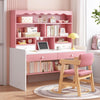 Kids Children Wooden Free Standing Study Writing Room Table Desk Shelves Drawers
