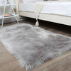 Large Shaggy Rug Fluffy Rugs Anti-Slip Living Room Bedroom Grey Carpet Floor Mat