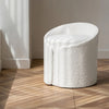 Bedroom Plush Teddy Boucle Makeup Chair Round Cylinder Dressing Table Stool uk