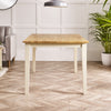 Salcombe Oak and Cream Large Wooden Dining Table