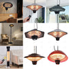 Electric Heater Garden Heating Free Standing/Wall-mounted/Hanging Outdoor Warmer