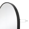 Wall Mounted Bathroom Mirror Cosmetic Makeup Shaving Mirror HD Glass Metal Frame