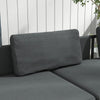 3 Piece L Shaped Garden Sofa Set with Table Cushions Outdoor Patio Furniture Set