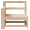 Gecheer Garden Armrest Sofa with Side Table Solid Wood Pine Pallet U2R3