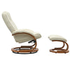 Ergonomic Leather Executive Office Desk Chair TV Chairs Lounge Sofa w/ Footstool