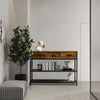 3-Tier Console Table Side Table With Drawer Shelf Bookcase Entryway Hallway Unit