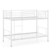 198x98CM Metal Bunk Beds Single over Single Loft Bed Frame w/Ladder & Guardrails