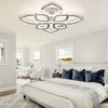 LED Crystal Ceiling Light Semi Flush Mount Ceiling Lamp With RGB Backlight Nsdpg