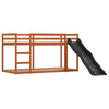 Bunk Bed with Slide and Curtains Blue 90x200 O3B2