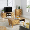 Sideboard 2 Doors Natural Storage Cupboard Cabinet Home Living Room Furniture